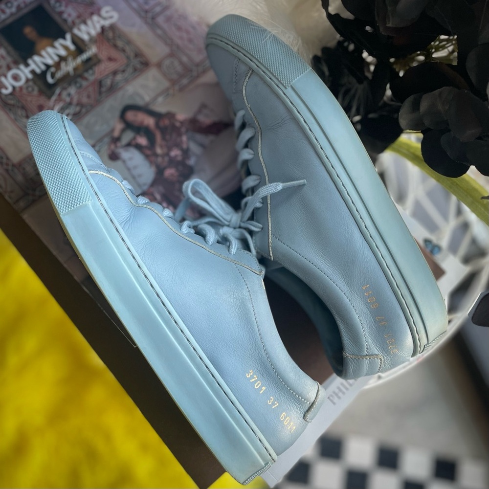 COMMON PROJECTS | 37 / 7.5 | Original Achilles Leather Lace-up Platform Sneaker